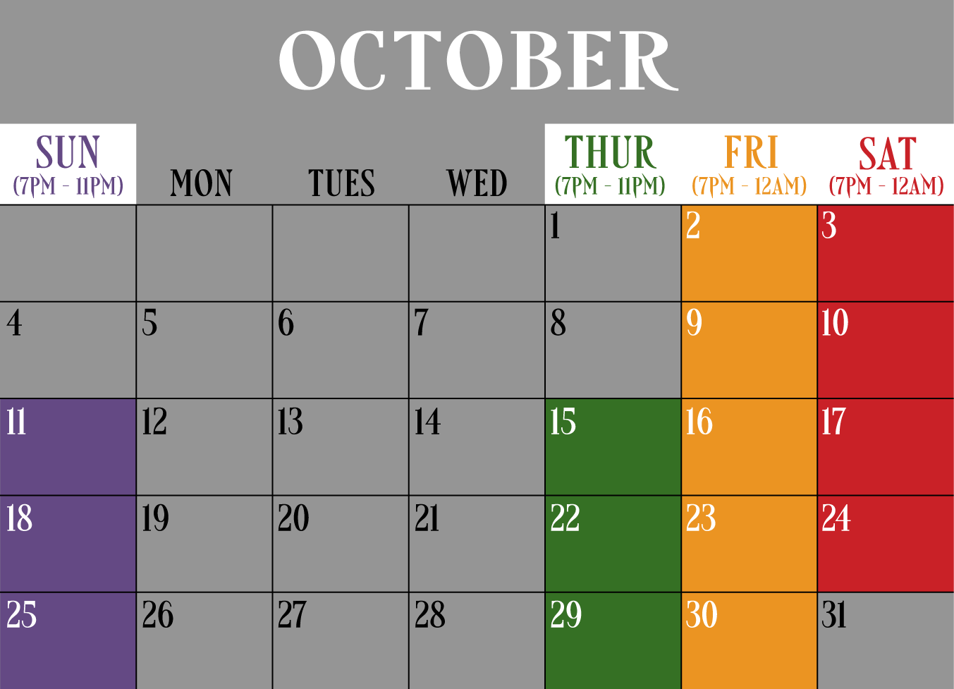 2026 Calendar